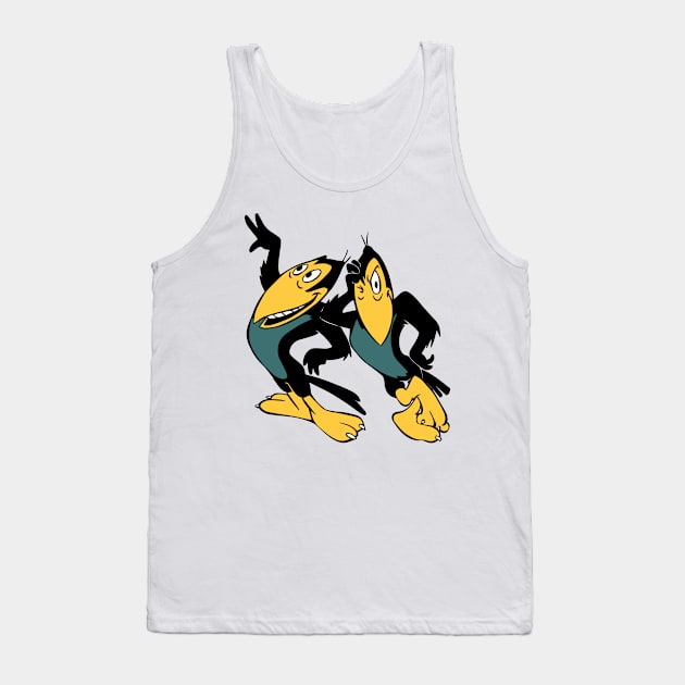 Heckle and Jeckle Tank Top by kareemik